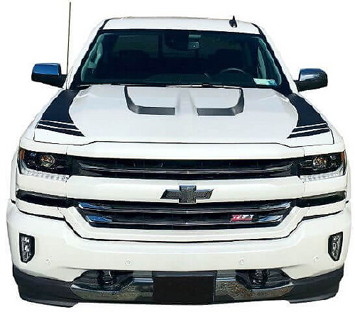Strisce grafiche sul cofano 2016 2017 2018 Chevrolet Silverado 1500
