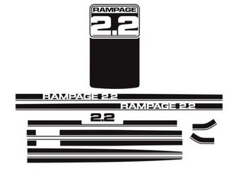 1983 1984 Dodge Rampage 2.2 Kit decalcomanie e strisce