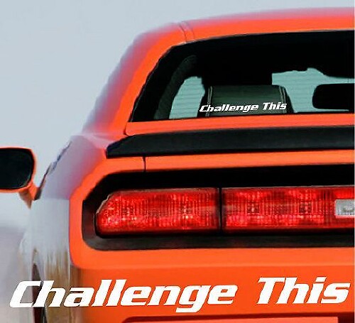 DODGE CHALLENGER Sfida questo adesivo con strisce grafiche