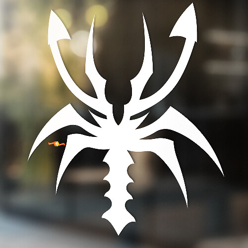 Adesivo Universale in Vinile Stile Astratto Scorpion