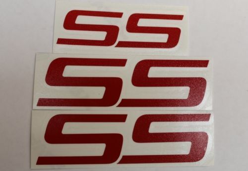 Decalcomanie adesivi con sovrapposizione emblema SS (set di 3) - 06-09 Impala SS
