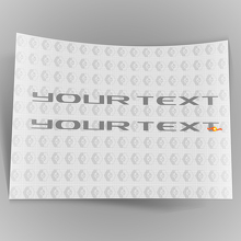 Adesivi sovrapposti per stemmi testuali personalizzati 2