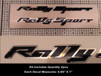 RS SS Rally Sport Decal Kit 2 pezzi Camaro Super Sport Chrome Hood Scoop