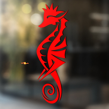 Adesivo Universale in Vinile Stile Tribale Seahorse_2