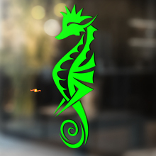 Adesivo Universale in Vinile Stile Tribale Seahorse_3