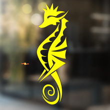 Adesivo Universale in Vinile Stile Tribale Seahorse_4