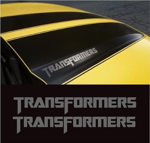 Camaro Ss Autobot Transformers Edition Hood Decalcomanie Adesivi Bumblebee
