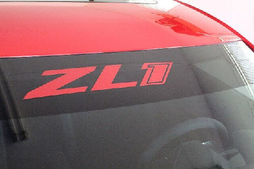 Adesivo in Vinile Sopracciglio Parabrezza ZL1 per Chevrolet Camaro SS LT