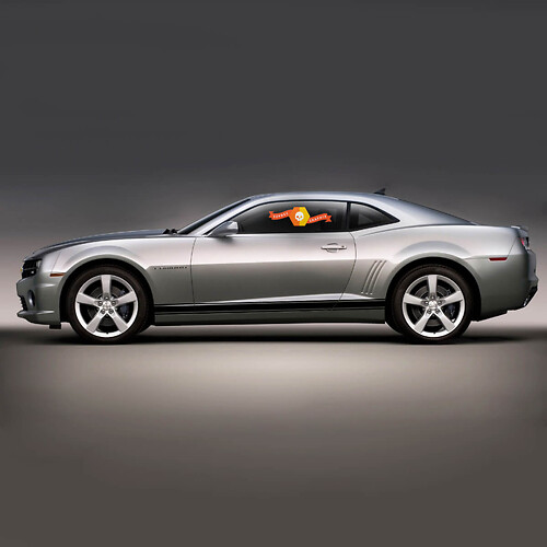 2010-2015 Chevrolet Camaro SS RS LS Strisce a strisce rocker Adesivi Decalcomanie grafiche
