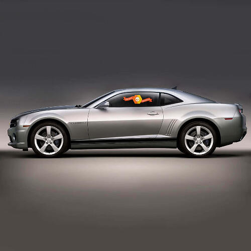 Kit di Adesivi in Vinile per Strisce Contorno Minigonne per Chevrolet Camaro 2010-2015