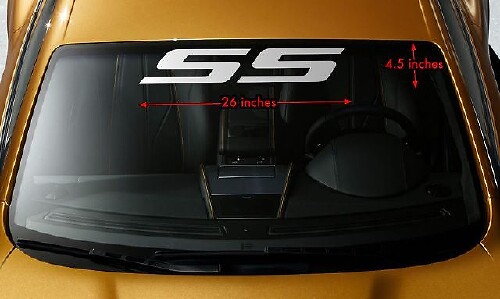 Adesivo in vinile SS per parabrezza per Chevrolet Camaro Impala Cobalt