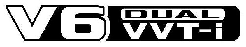 Set di Adesivi Laterali in Vinile V6 Dual VVT-i per Toyota Prado