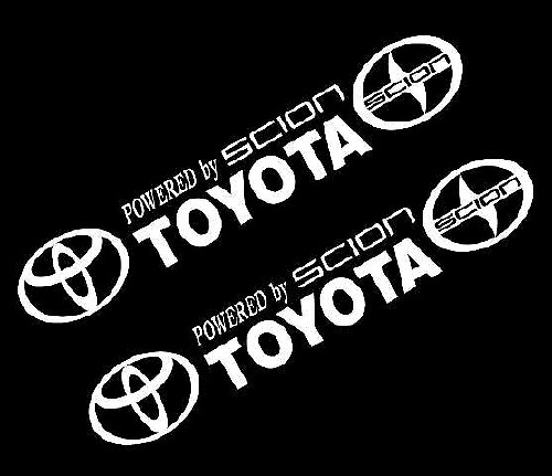 Alimentato da Scion Toyota Adesivi in Vinile