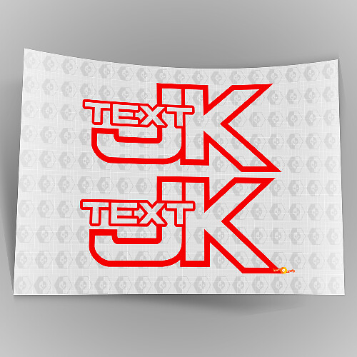 Adesivo in Vinile Personalizzato Percorsi Off Road Arrampicata su Rocce 4x4 per Jeep Wrangler JK