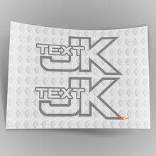 Adesivo in Vinile Personalizzato Percorsi Off Road Arrampicata su Rocce 4x4 per Jeep Wrangler JK 2