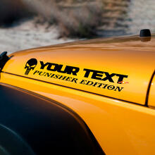 Adesivo in Vinile con Testa di Punisher Personalizzato per Cappuccio per Jeep Wrangler TJ LJ JK JKU_3