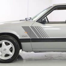 Kit di Adesivi a Strisce Laterali Sbiadite a Lampi per Ford Mustang 1979-93 2