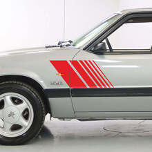 Kit Adesivi Vinile Strisce Laterali a Stroboscopio per Musclecar Mustang 1979-93_3