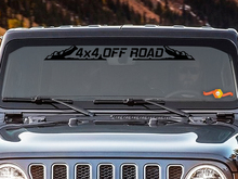 4x4 OFF ROAD - Decalcomania per striscione per parabrezza L'adesivo per finestra posteriore si adatta al fango Jeep 2