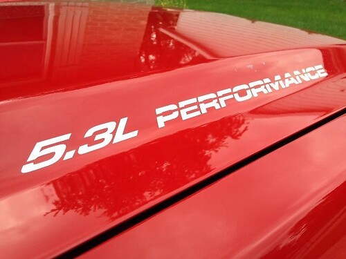 PRESTAZIONI DA 5,3 L Decalcomanie adesive per cofano PER Chevy GMC Silverado Sierra
