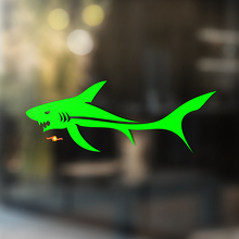 Adesivo Universale in Vinile Angry Shark_4