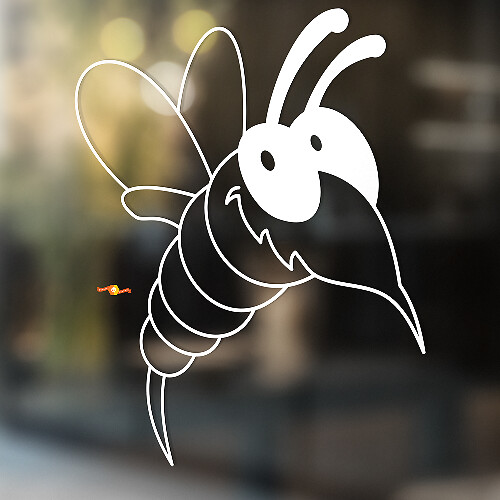 Adesivo Universale in Vinile Funny Bee