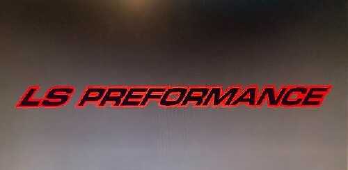 Set adesivi in vinile per cofano LS Performance Outline per Chevy GMC Silverado Sierra