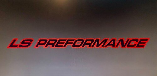 Decalcomanie per adesivi per cofano LS PERFORMANCE OUTLINE SERIES per Chevy, GMC, Silverado, Sierra
