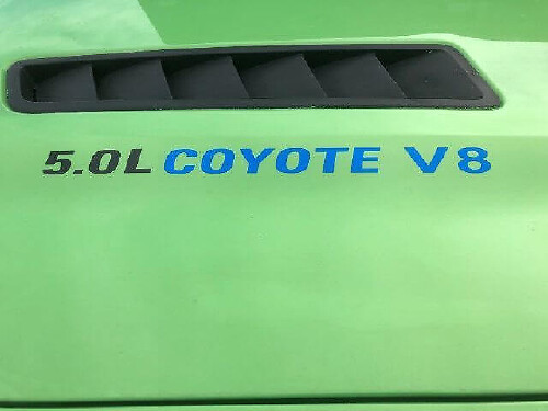 Set di Adesivi in Vinile Emblema Cofano V8 Coyote 5.0L per Musclecar