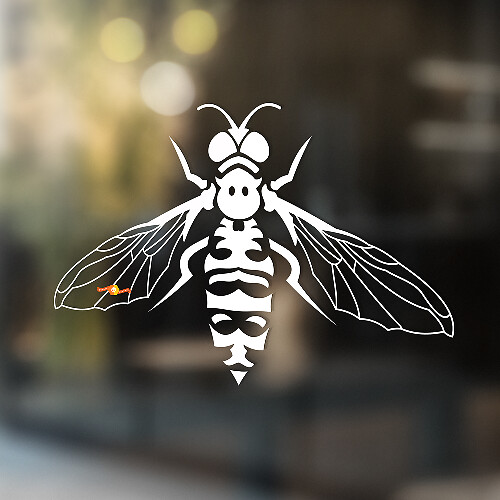 Adesivo Universale in Vinile Wasp