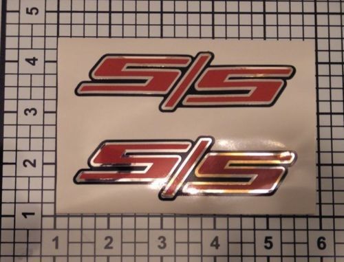 SS adesivi decalcomanie set personalizzato X2 Camaro Silverado cromato rosso nero, NICE
