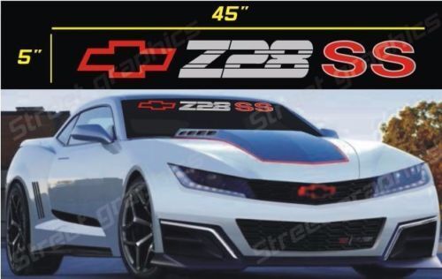 Adesivo in vinile per parabrezza logo Z28 SS Chevy per Chevrolet Camaro