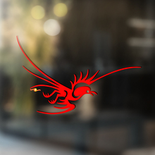 Adesivo in Vinile Universale Stile Tribale con Uccello_2