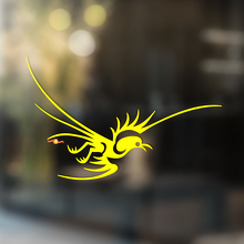 Adesivo in Vinile Universale Stile Tribale con Uccello_4