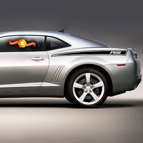 Strisce Contorno RS Adesivo in Vinile per Fiancata Chevrolet Camaro 2010-2013