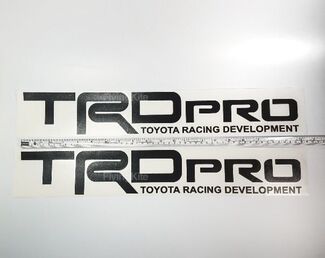 Set di adesivi per decalcomanie TRD PRO Toyota Tacoma Tundra lato letto in vinile nero opaco lucido