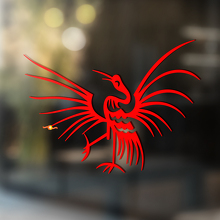 Adesivo Universale in Vinile Stile Tribal Crane_3