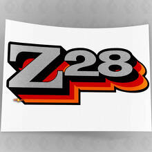Kit adesivi decalcomania Z28 Camaro 2 pezzi Fender 1977 1978 Vintage rosso arancione 5,3" X 2,1" 0151
_2