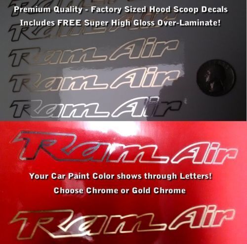 Vinili adesivi con contorno per presa d’aria Ram Hood per Pontiac Trans Am