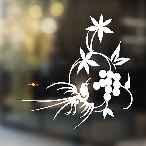 Adesivo Universale in Vinile Bird and Berries
