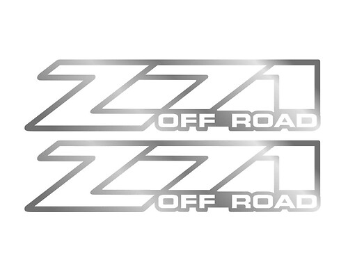set 2 - adesivi Z71 Offroad 2001 - 2006 Chevy Silverado 4x4
