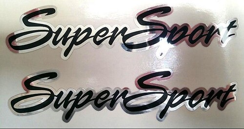 2 adesivi Super Sport Decalcomanie Rally Sport Chevy Camaro Chevrolet SS WOW
