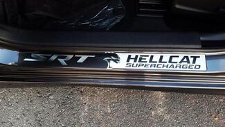 Dodge Challenger Charger Hellcat Decalcomanie per battitacco SRT Hemi Chrome con qualsiasi colore
