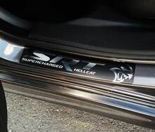 Dodge Challenger Charger Hellcat Adesivi per davanzali della porta Decalcomanie SRT Hemi Chrome con qualsiasi colore
 2