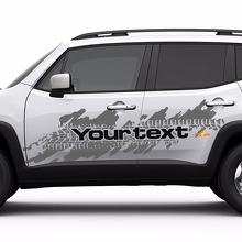 Jeep Renegade Side Splash Tire Tracks Logo Graphic Vinyl Decal Sticker 2 colori 2