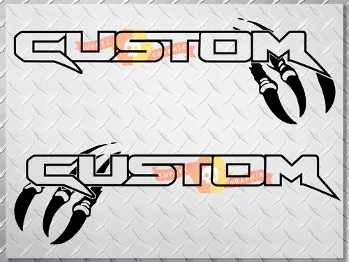 Adesivi Personalizzati in Vinile a Coppia per il Bordo del Letto CUSTOM 2010-2017