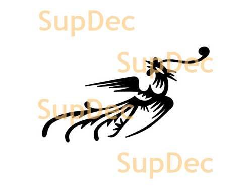 Adesivo murale per finestra da bagno con arte in vinile per uccelli rimovibile #7
