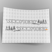 Set di 3 Adesivi in Vinile per Cofano Off Road per Jeep Wrangler Unlimited 2