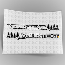 Set di 3 Adesivi in Vinile per Cofano Off Road per Jeep Wrangler Unlimited 3