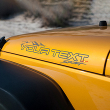 Coppia decalcomanie per adesivi per cofano in vinile Jeep Wrangler Unlimited Off Road
 2